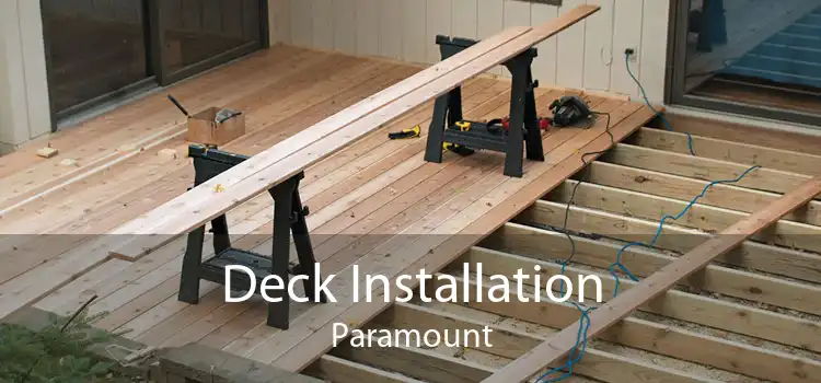 Deck Installation Paramount